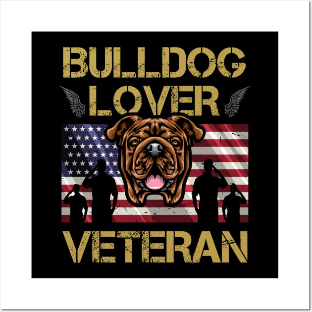 Veteran Bulldog Lover Wall Art by IPRINT